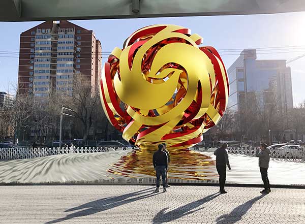 Wang Kaifang Sculpture for Phoenix TV